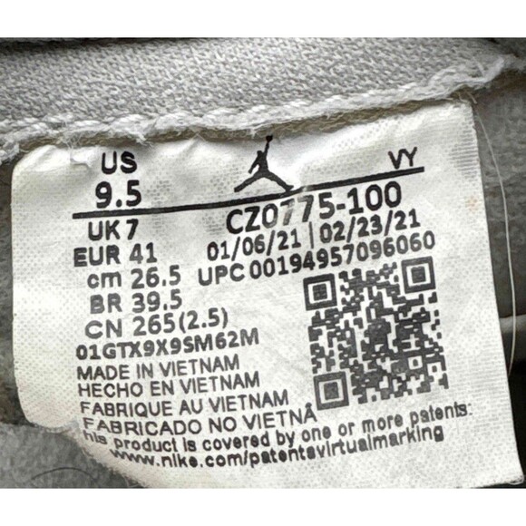 Nike Air Jordan 1 Low Neutral Grey Size 9.5 Women's (Size 8 Men's) - Picture 9 of 9